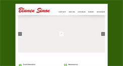 Desktop Screenshot of blumen-simon.de